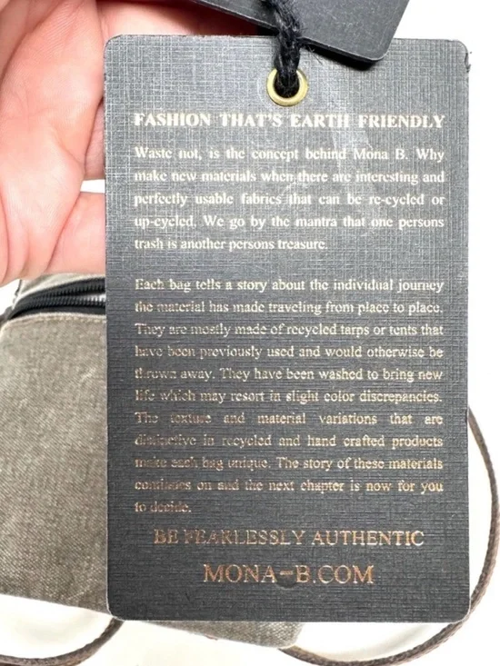 Mona B Mixed Canvas Small Crossbody‎ - Picture 5 of 7